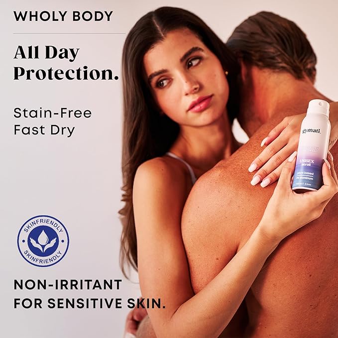 Gymati Natural Deodorant Body Spray Aluminum Free For Men & Women