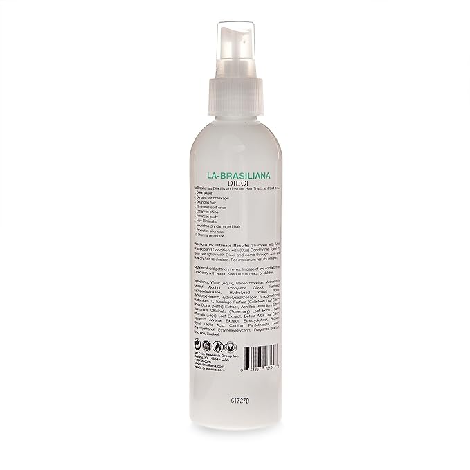 La-Brasiliana Dieci All-In-One Instant Hair Treatment - 8.45 fl.oz.