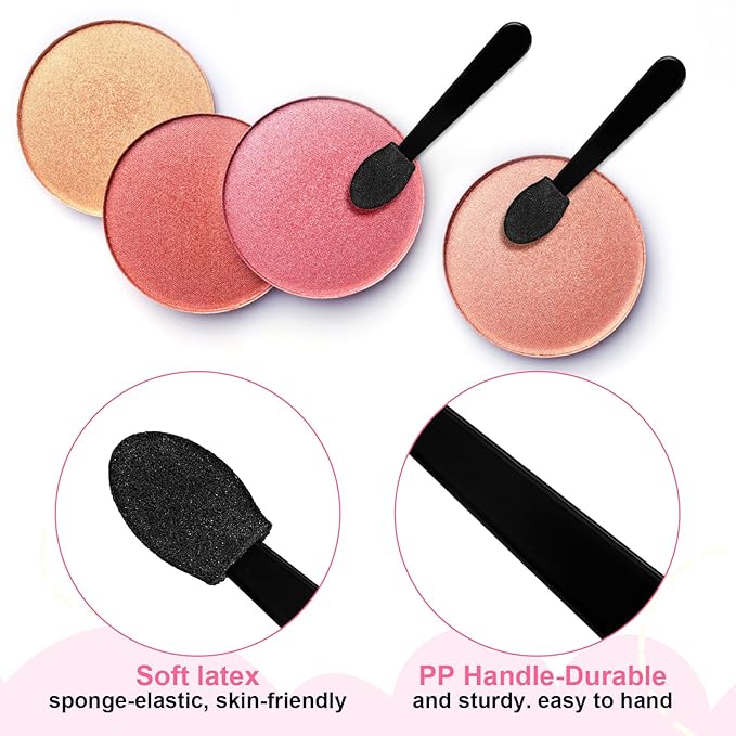 Disposable Eye Shadow Sponge Applicators, 120PCS Dual Sides Eye Shadow Brushes Mini Portable Travel Applicator Sticks Multipurpose for Makeup Nail Art