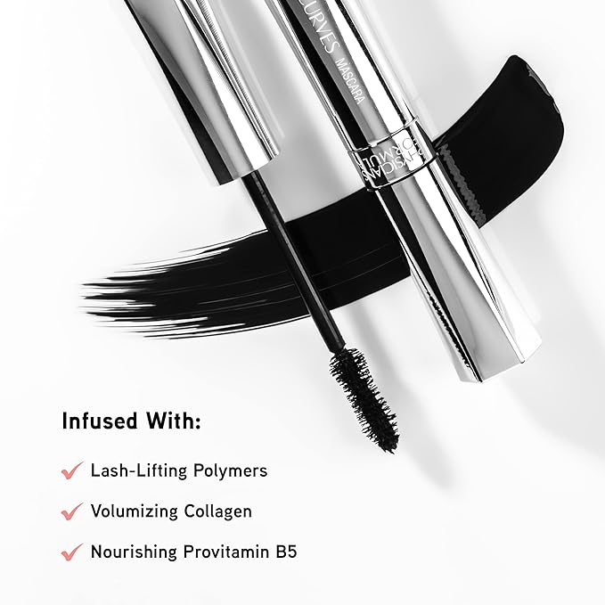 Physicians Formula Killer Curves Curling Mascara, Black, Full-Volume Lash-Lifting, Dermatologist Approved, Clinically Tested, Ophthalmologist Approved, Cruelty Free, Vegan