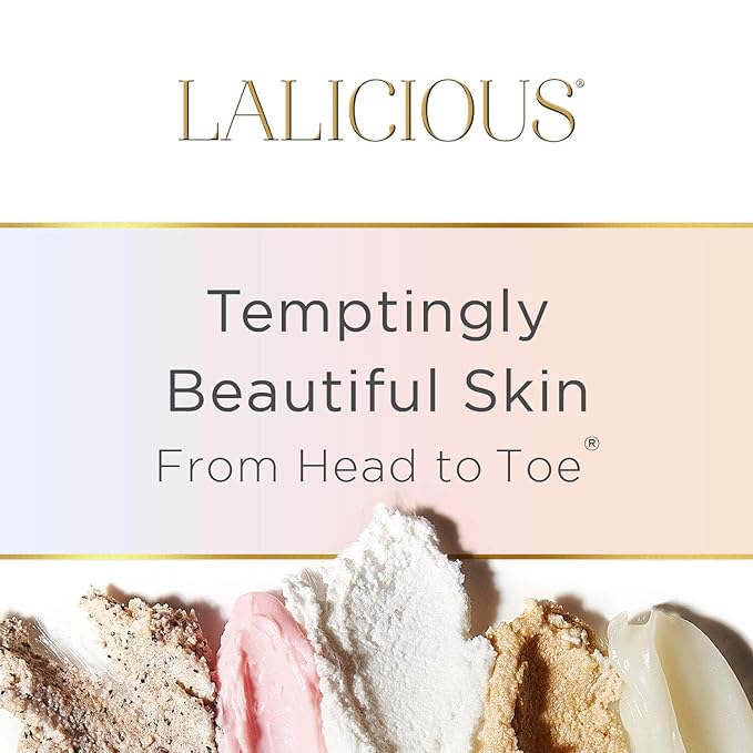 LALICIOUS Sugar Reef Body Butter - Hydrating Body Moisturizer with Shea Butter, Cucumber Extract & Apricot Oil, No Parabens (8 Ounces)