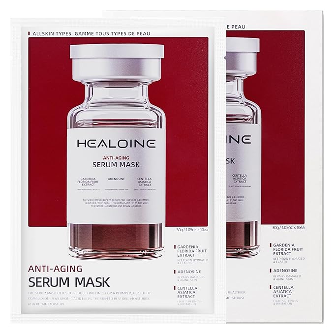 10 Packs Serum Mask Rice Nature Facial Mask Real Collagen Hydrating Firming Elasticity Overnight Trend Items Korean Skin Care 30g*10Sheet