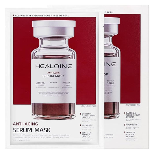 10 Packs Serum Mask Rice Nature Facial Mask Real Collagen Hydrating Firming Elasticity Overnight Trend Items Korean Skin Care 30g*10Sheet