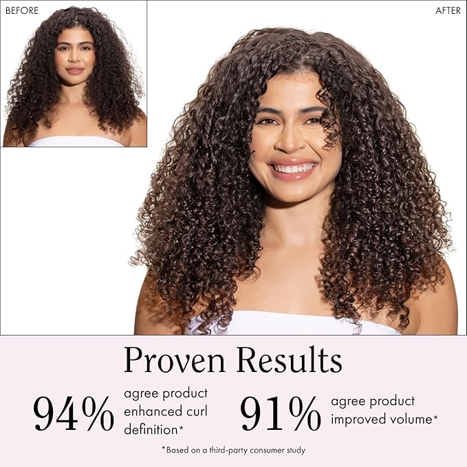 Rizos Curls Curl Defining Cream for Wavy, Curly, Coily, Kinky Hair Frizz Control, Defines, Softens, Moisturizes, Adds Shine for Hair Types Sulfate & Paraben Free