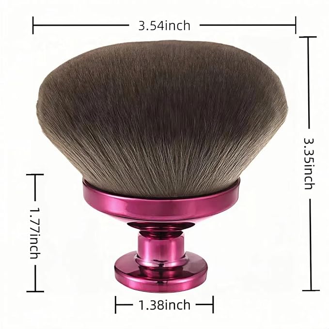 Extra Large Kabuki Brush - 90mm Wide Head for Flawless Face & Body Makeup, Self Tanner, Sunscreen. Even Application with Liquids/Creams. Wet & Dry Use - Purple