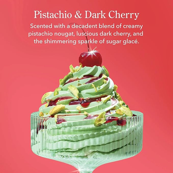 Beekman 1802 Pistachio & Dark Cherry Whipped Body Cream - 8 fl oz - Scented - Moisturizes, Soothes & Softens - With Coconut Oil and Mango Seed Butter - No Irritation - Good for Sensitive Skin