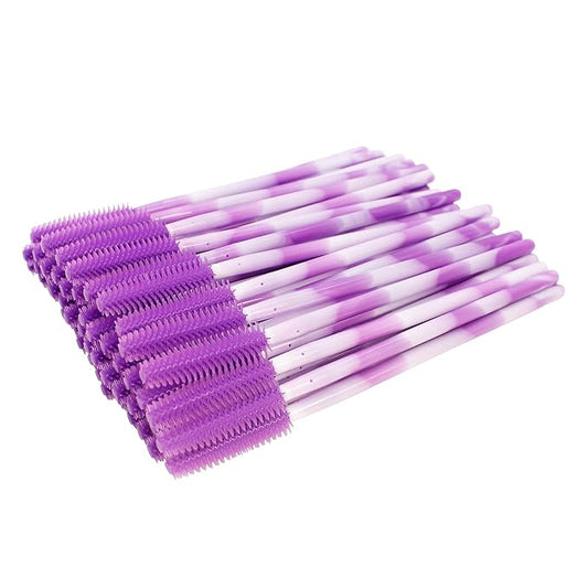 BIHRTC 100PCS Disposable Silicone Eyelash Brush Mascara Spoolies Mascara Wands Disposable Lip Applicators liner Brushes Makeup Tools for Women Girls Salon Beauty Cosmetic Make Up Tool