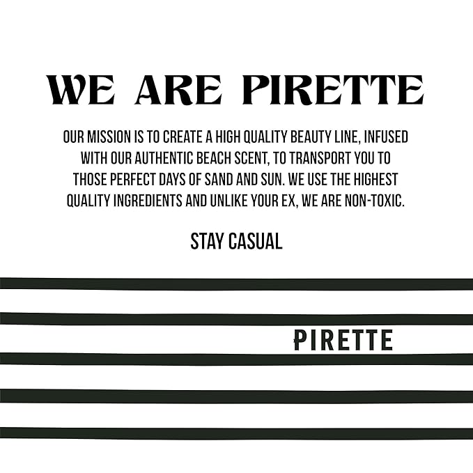 PIRETTE Invisible Dry Shampoo, Women’s Beach Inspired Haircare, Sprays Clear without Residue, Notes of Fresh Coconut, Surf Wax & Sunscreen, 4 Oz