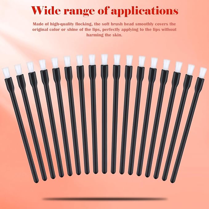100 Pcs Lip Brushes Disposable Nail Polish Brushes Disposable Lip Brushes Lip Wand Disposable Applicators Lipstick Lip Gloss Wands Nail Polish Brush Multifunctional Makeup Brushes for Women
