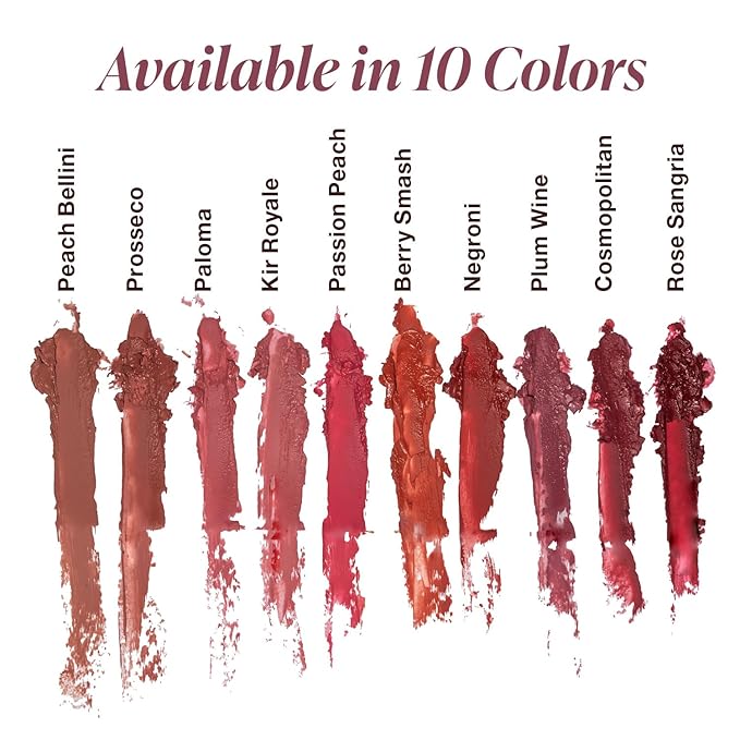 Mineral Fusion Long-Lasting Lipstick, Vivid & Smudge-Free Lip Color with Avocado Oil, Cocoa Seed Butter, Free of FD&C Dyes, Paraben and Gluten, Peach Bellini