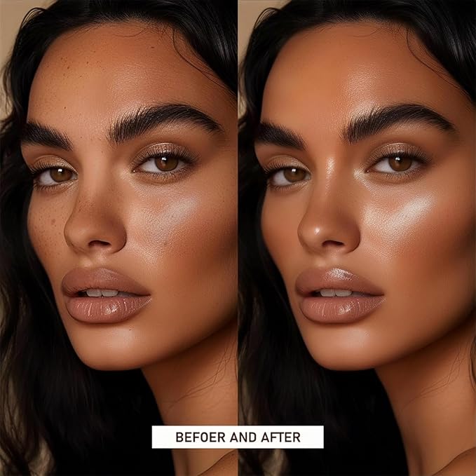 Liquid Highlighter 4 Colors Shimmer Glow Finish Face Highlighter Lightweight Waterproof Long Lasting Face Illuminator Highlight Illuminator for Face Cheek Eyes (Color 03)