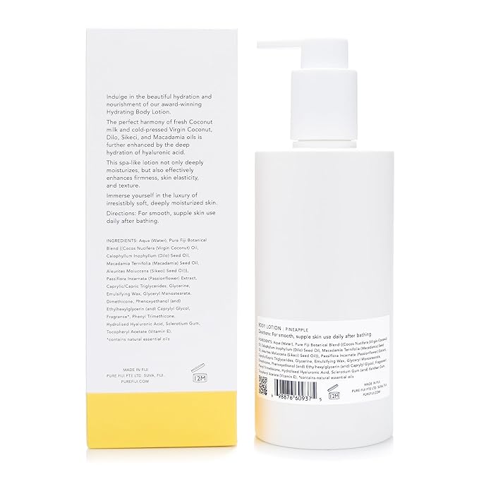 PURE FIJI Hydrating Body Lotion, Pineapple (10.14 Fl.Oz /300ml)