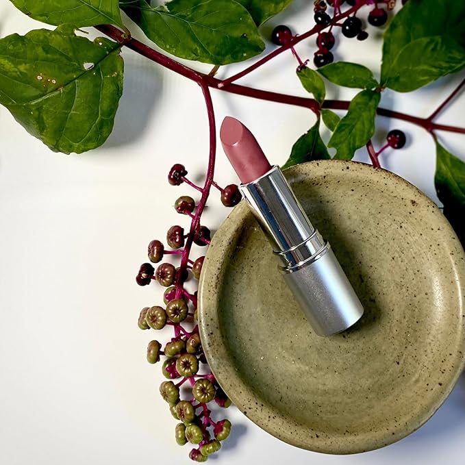 Honeybee Gardens Truly Natural Long Lasting Lipstick, Trinity, Rose/Mauve, Naturally Hydrating & Nourishing, Vegan, Gluten-Free & Cruelty-Free, 0.11 oz / 3g