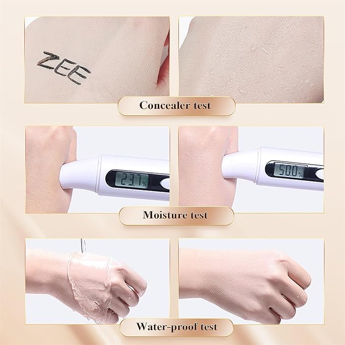 Mushroom Head Air Cushion CC Cream - BB Cream Face Makeup Foundation for Mature Skin Moisturizing Concealer Brighten Long-Lasting, Even Skin Tone for All Skin Types (Buff Beige)