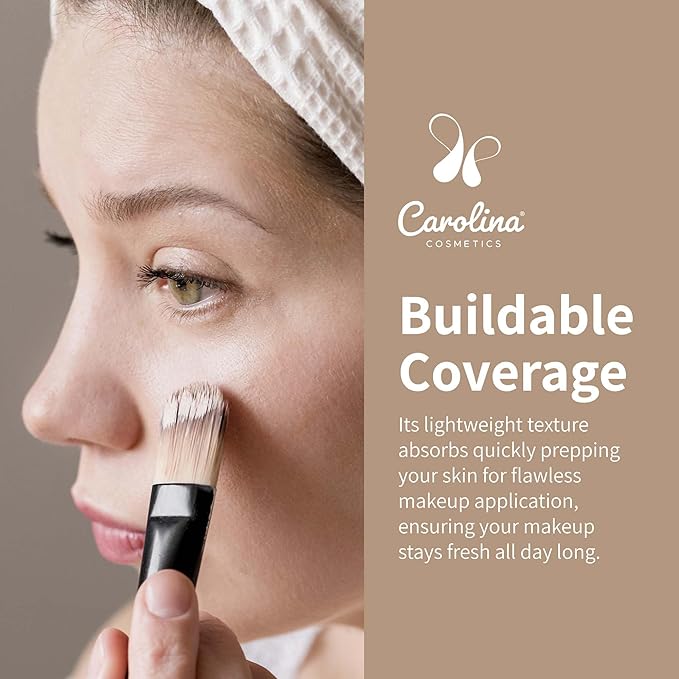Foundation in Breeze Shade Plant-Based - Hydrating, Pore-Minimizing & Buildable Coverage - Vegan, Non-GMO, Paraben-Free - 1oz