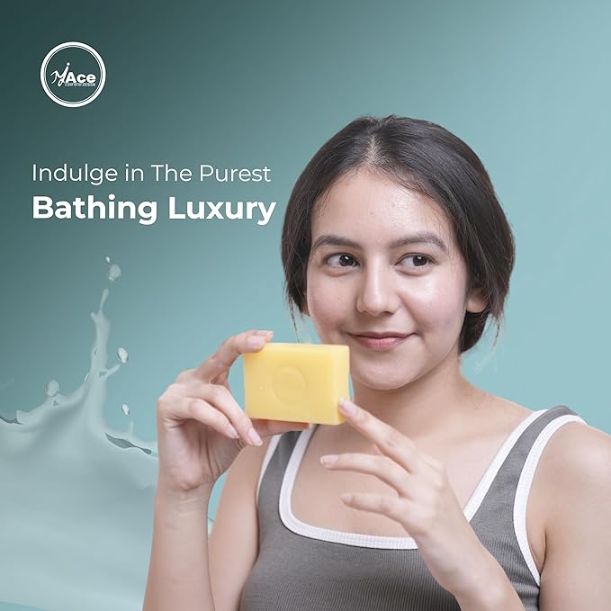 MY ACE Mango Bathing Bar – Handmade with Natural Mango Extract & Coconut Oil, SLES & Paraben Free, Enriched with Shea Butter & Vitamin E – Skin Brightening & Moisturizing