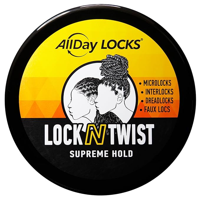 AllDay Locks Lock N Twist (10 oz) | Supreme Hold, No Frizz or Flaking | Hydrating, Nourishing Loc Booster | Grape & Avocado-Infused | Lock & Twist Braids, Locks, Twists, Cornrows | 10 oz