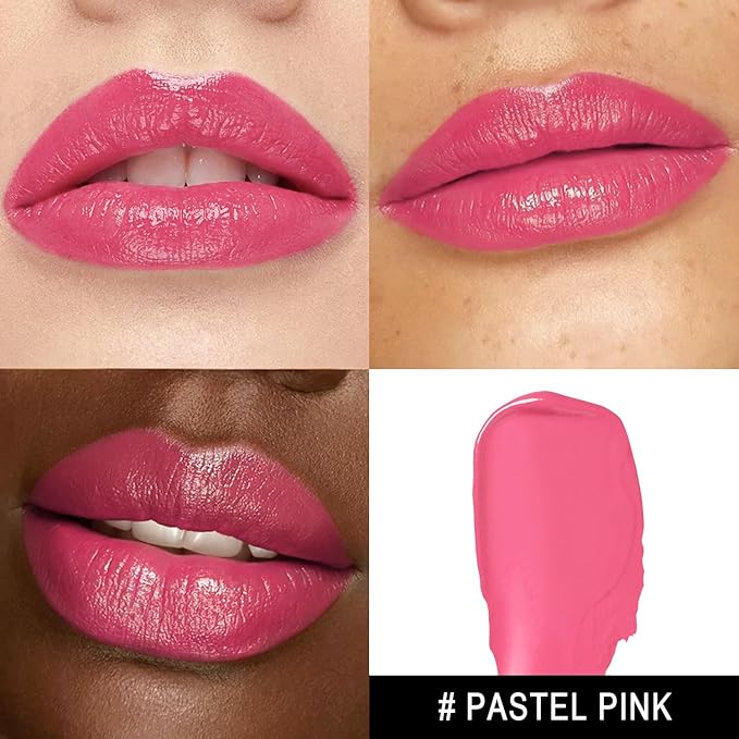 3Pc Moisture Lipsticks for Women Nude Pink Purple Lipstick Hydrate Tinted Lip Balm for Dry Cracked Lips Glossy Lip Color, MA55/62/65