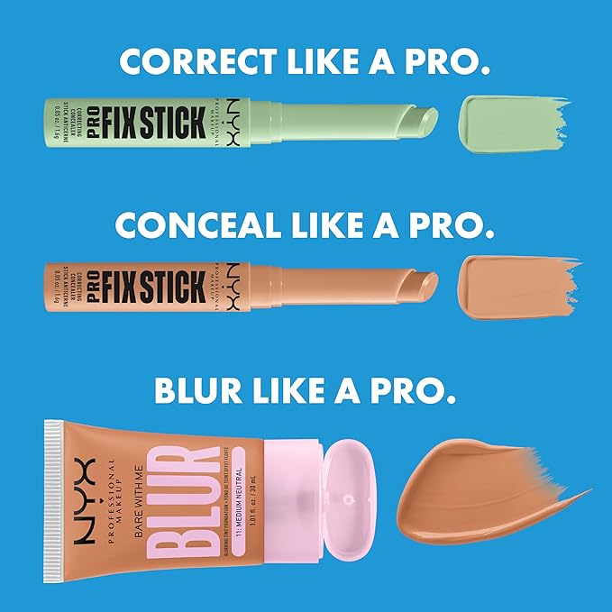 NYX PROFESSIONAL MAKEUP Pro Fix Stick Correcting Concealer, Buildable Medium Coverage Concealer Stick - Brick Red