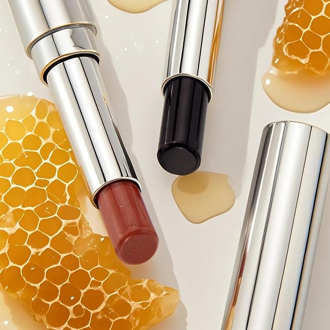 Jolilab Honey Lipstick Tinted Lip Balm.Black Cherry Glow - Sheer Hydration for All Skin Tones, Moisturizing Lip Color with Natural Nourishment(Black