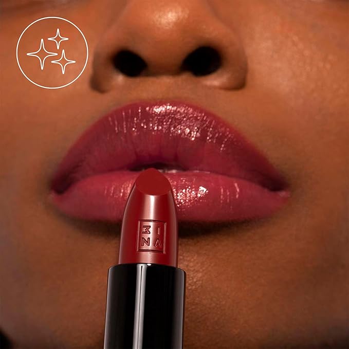 3INA The Lipstick - Moisturizing Lipstick for Women - Semi-Matte Satin Finish with 5-Hour Long Wear - Highly Pigmented and Comfortable - 280-0.16 oz