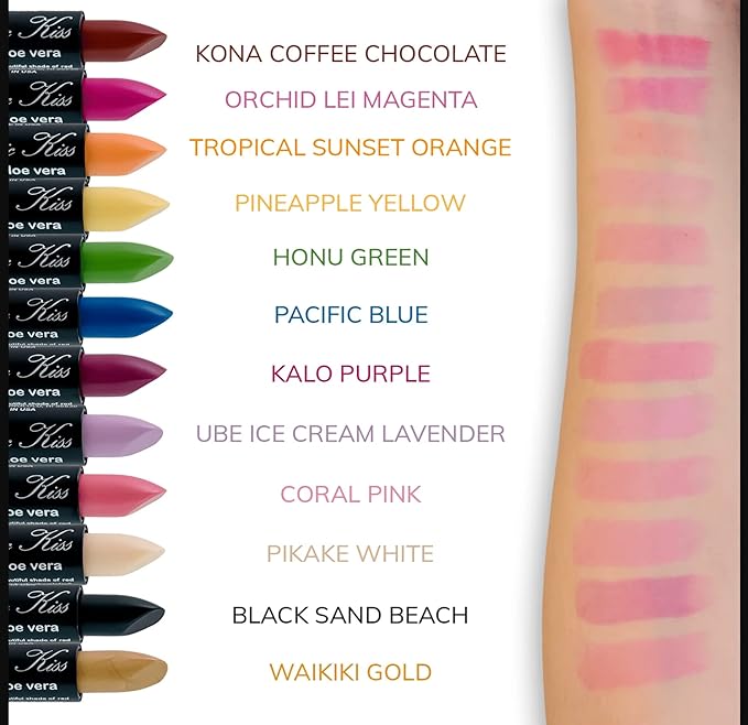 Magic Kiss Color Changing Matte Lipstick set, Long Lasting Nutritious Lips Moisturizer Magic Temperature Color Change Lip Balm with Aloe Vera PH Lipstick MADE IN USA (2 Pack - White & Orange)