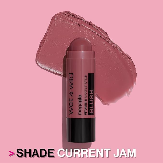 wet n wild MegaGlo Makeup Stick, Buildable Color, Versatile Use, Cruelty-Free & Vegan - Say It Ain't Rose
