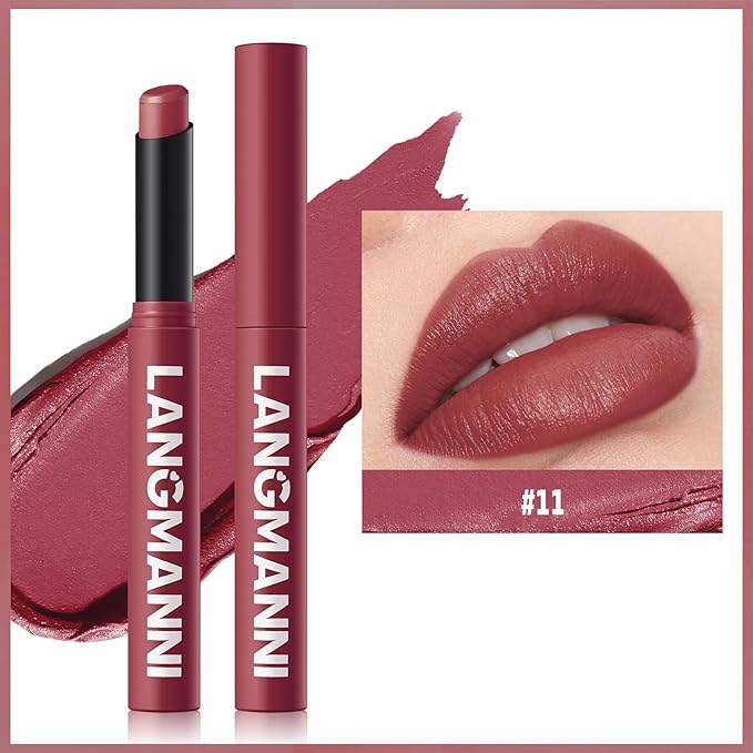 MĒTYSUR Matte Lipstick - Non-Sticky, Long-Lasting & Waterproof Lipstick for Women, Richly Pigmented, Hydrating Lip Makeup with Smudge-Proof Formula, 1 Count, 0.07oz