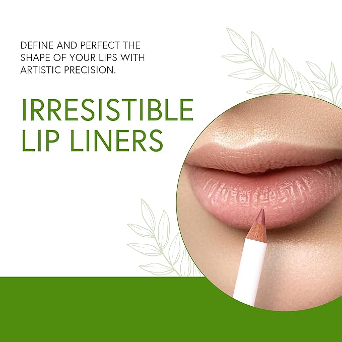 Honeybee Gardens Irresistible Lip Liner In Perfection, Mocha Rose Color, Long-Lasting, Gluten-Free, Vegan, 0.04 oz