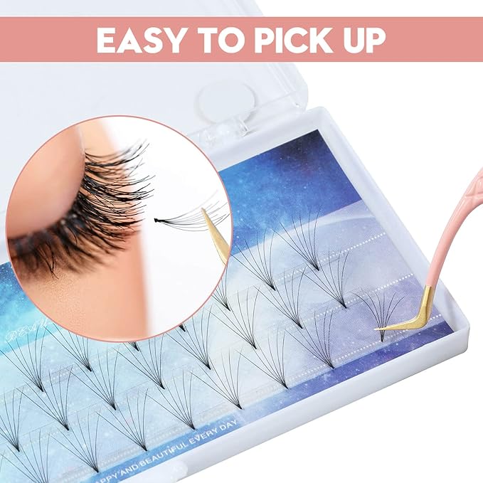 Ms.Queen Eyelash Extension Tweezers,Diamond Grip Lash Tweezers for Isolation Applying and Mega Volume Mink Lashes Fanning