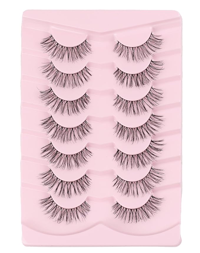 Onlyall Wispy Lashes Natural Flared False Eyelashes Fake Lashes T03