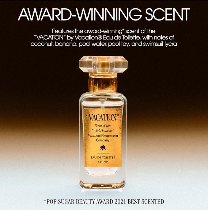 "VACATION" Shimmer Oil SPF 30 by Vacation, Shimmering Body Sunscreen, Water-Resistant, Enhances All Skin Tones, Dermatologist-Tested, Vegan, Travel Size, 2.9 Fl. Oz.