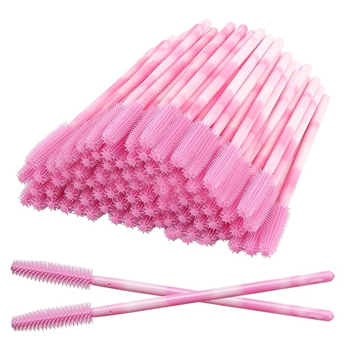 Disposable Silicone Eyelash Mascara Brushes Wands Applicator Eyebrow Brush Makeup Tool Kit Set Tool Bulk
