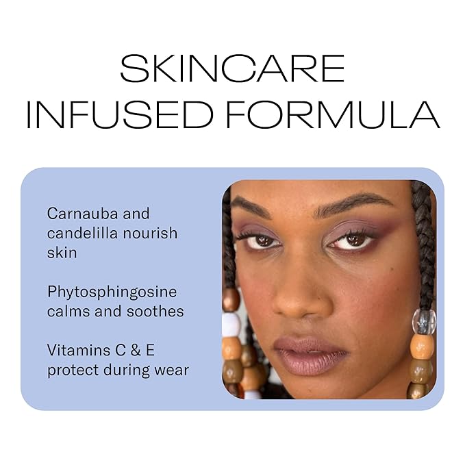 MOB Beauty Cream Clay Eyeshadow M111 – Lavender Stone | Skincare-Infused, Vegan, Blendable Cream-to-Velvet Finish, Buildable Pigment, Clean Eyeshadow in Sustainable, Biodegradable Compact