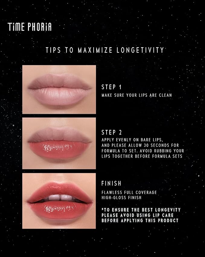 Stellar Dust Lip Stain 05 Electra, Transfer-Proof & Smudge-Proof Lip Gloss, Edgy Purple Tinted Glossy Finish, High-Pigment Vibrant Color, Hydrating Lightweight Long-Lasting Lip Makeup