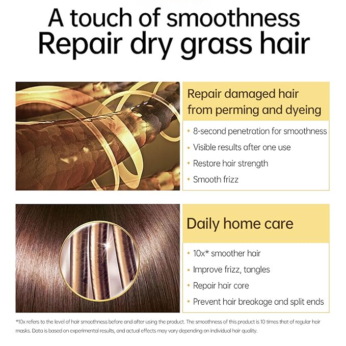 Hair Mask - 8s Revitalizes Hot Dyeing Damaged Hair Professional Keratin Treatment Instantly Smooths Frizz Daily Care Perm And Dye Repair Conditioner - 70 ml