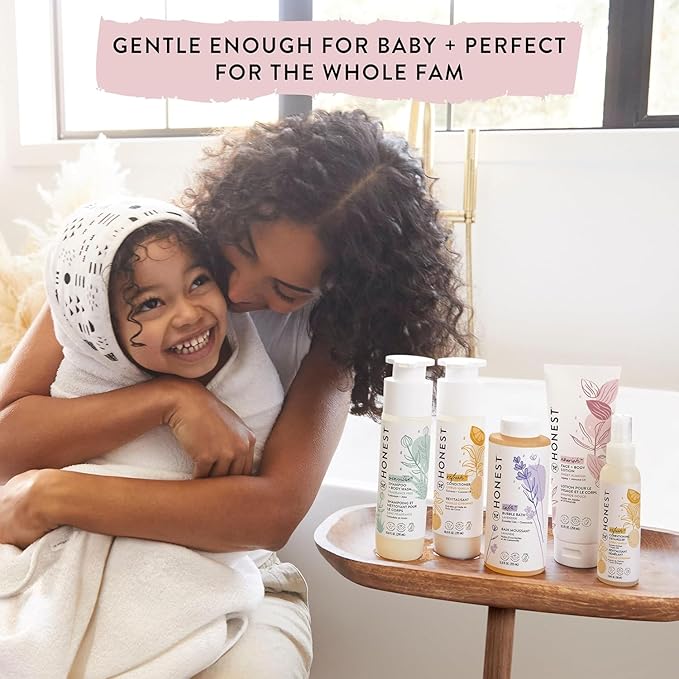 The Honest Company Hydrating Face + Body Lotion | Fast Absorbing, Naturally Derived, Hypoallergenic | Sweet Almond Nourish, 8.5 fl oz