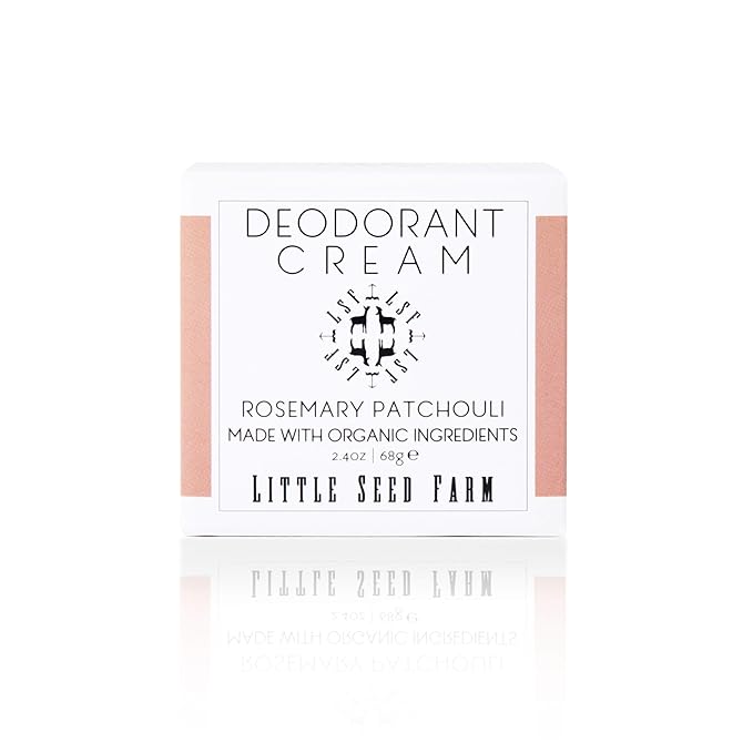 Little Seed Farm All Natural Deodorant Cream - Rosemary Patchouli - Aluminum Free Deodorant for Women or Men, Net Wt. 2.4oz | 68g