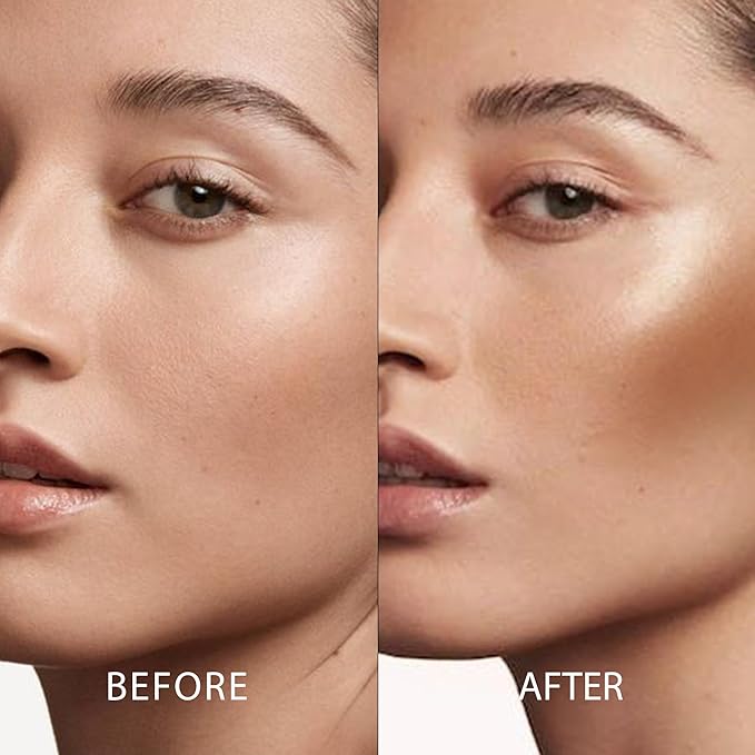 FV 2-Pack Contour and Highlighter Stick, Creamy, Waterproof, Long-Lasting - Natural Finish for Face Sculpting & Glow - Easy Blendable Contouring Stick, Travel-Friendly, 04 Light Amber & 03 Champagne