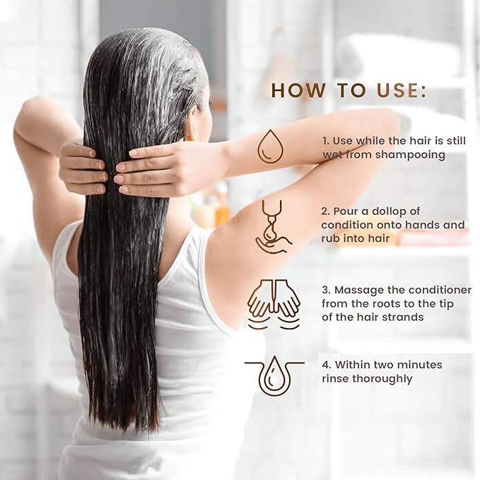 MGA Vegan Hair Conditioner - Organic Formula with Tea Tree for Healthy Hair | Shea Moisture Conditioner with Natural Herbal Scent | Parabens Silicone & Sulfate Free | Unisex | 8.8 Fluid Oz