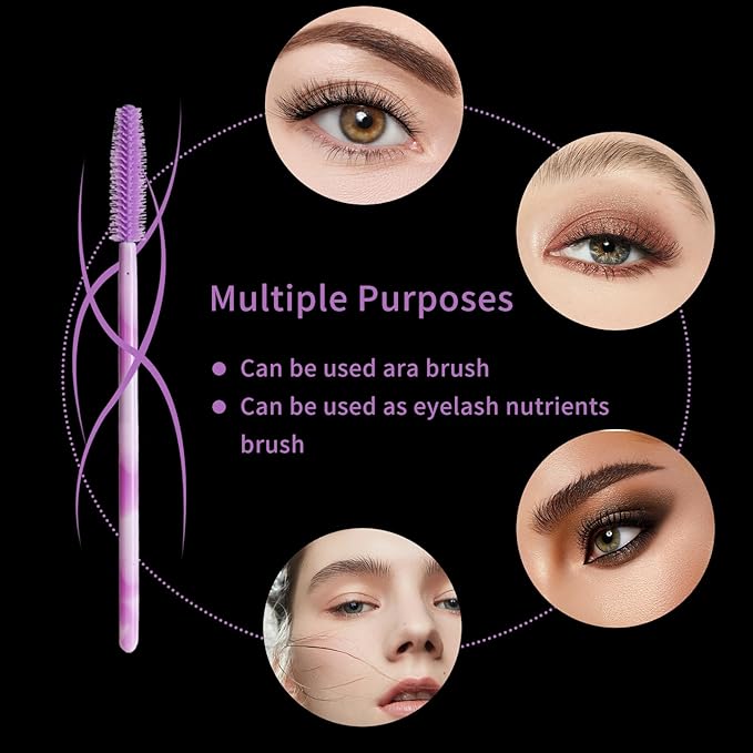 Disposable Silicone Eyelash Mascara Brushes Wands Applicator Eyebrow Brush Makeup Tool Kit Set Tool Bulk