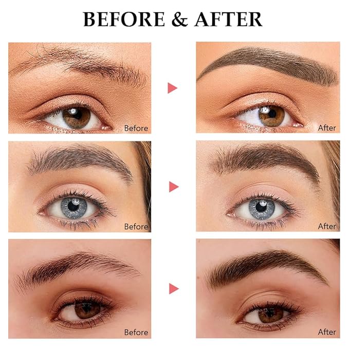Tinted Thickening Brow Mascara,Brow Fast Sculpt,Waterproof, Transfer-proof, Brush to Fill in Eyebrows and Cover Gray Hairs - Cruelty Free (3pcs 05 Cool Ash Brown &06 Brunette &07 Espresso)