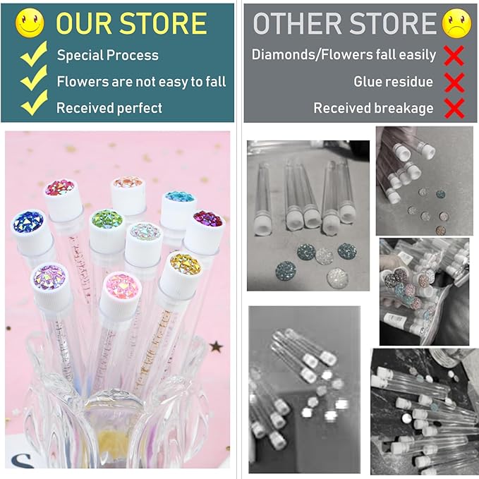 20 Sets Mascara Wand Tube Set Eyelash Spoolies Diamond Mascara BrushesBrush Makeup Tool Applicator Eyelash Brush Tubes Makeup Brush (Diamond-2-MlX)