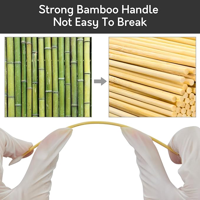 500PCS 6" Gun Cleaning Swabs in Storage Box - Lint Free, Highly Absorbent Long Cotton Cleaning Swab