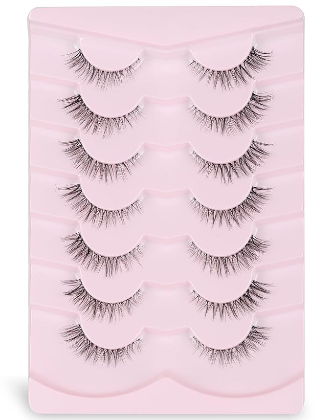Lashes Natural Look False Lashes Wispy Lashes Fake Eye Lashes Strip Lashes Natural Eyelashes Wispy Natural Lashes UP24