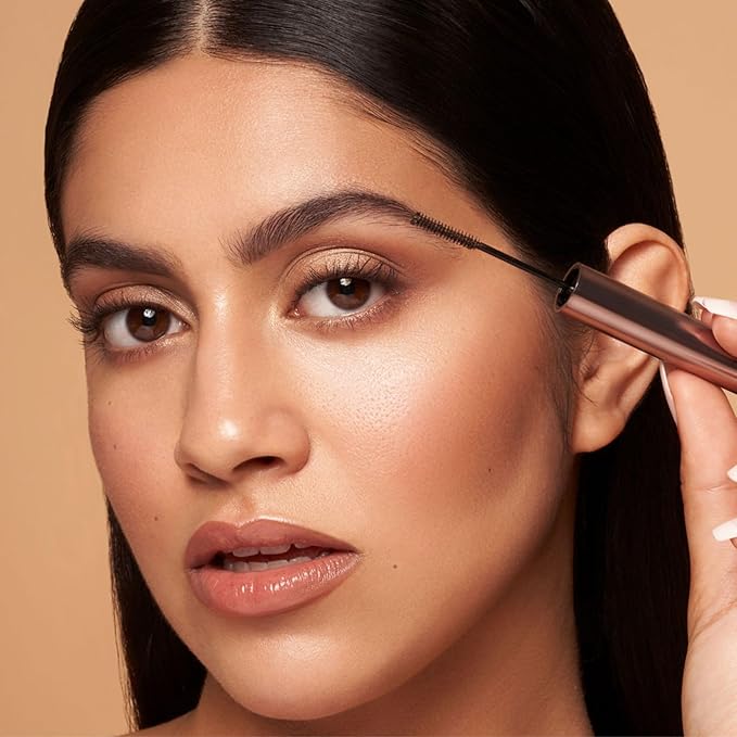YENSA Brows On Brows Super Defining Tinted Eyebrow Gel - Long-Wear Shaping Eye Brow Gel with Superfoods for Color & Thickness - Combs, Shapes & Locks Eyebrows into Place - Dark Brown (0.17 oz)