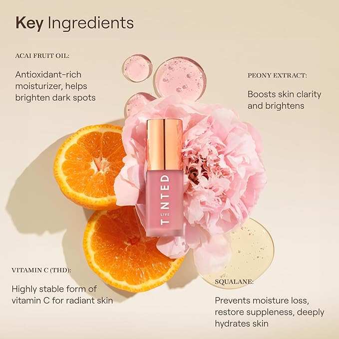 Live Tinted Blush Crush Liquid Blush - Creamy for All Skin Tones, Skincare-Powered With Peony Extract, Aai Fruit Oil, and Vitamin C Infused Liquid Makeup, 1 oz - Rose Mauve