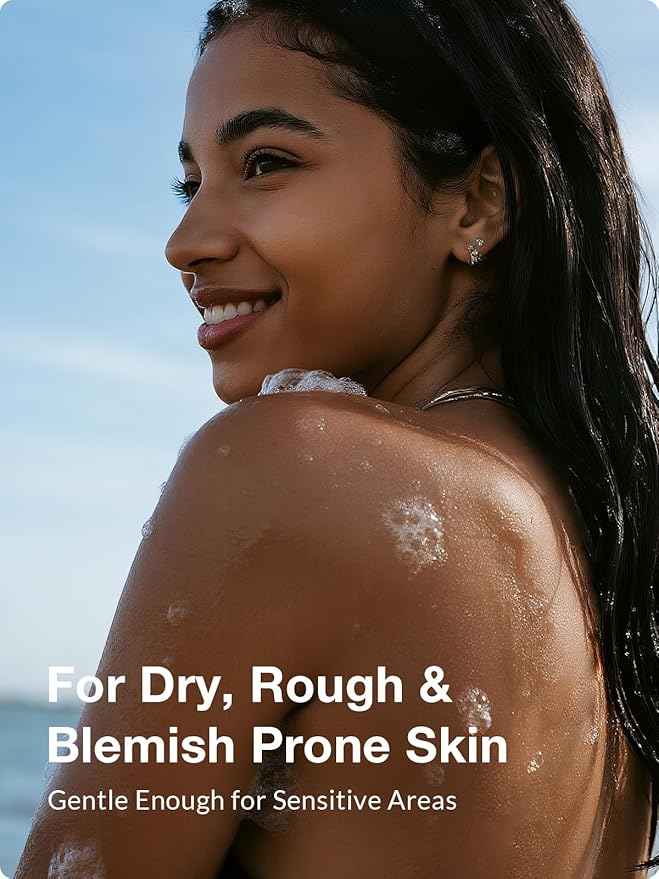 Kustie Grapefruit Jam Body Wash, Exfoliating Shower Gel with Strawberry Seeds, Grapefruit Extract & Squalane – Refreshing, Brightening & Nourishing Cleanser for Dry & Sensitive Skin, 19.6 fl oz