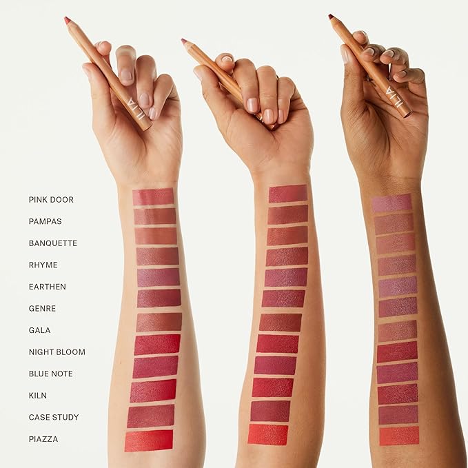 ILIA - Lip Sketch Hydrating Crayon | Hydrate, Plump, Smooth, Strengthen | Long Lasting up to 12-Hours, Bleed-Resistant, Soft-Matte | Barrier-Building, Non-Toxic, Cruelty-Free (Earthen)