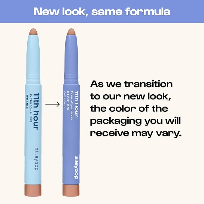 ALLEYOOP 11th Hour Waterproof Cream Eyeshadow Stick – Long-Lasting Eye Shadow Pencil & Eyeliner, Cream to Powder Stick & Highlighter – Smudge-Proof Eyeshadow Matte, Taupe Dollar Matte
